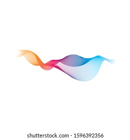 Wave line vector icon illustration design