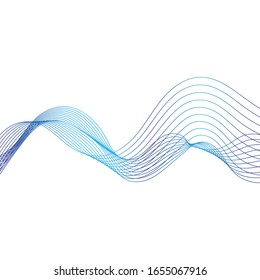 Wave line vector icon illustration design