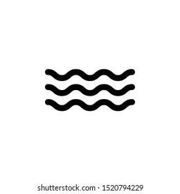 Wave line vector single icon