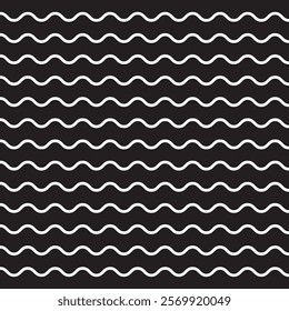 Wave line and wavy Zigzag lines. Black underlines wavy curve Zigzag line pattern in abstract style.EPS10