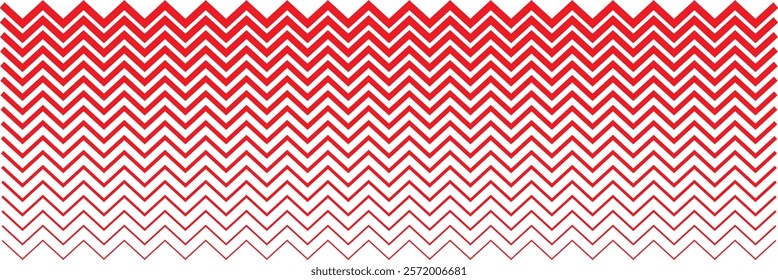 Wave line and wavy zigzag lines. Red underlines wavy curve zig zag line pattern in abstract style. Geometric decoration element. Vector illustration. 