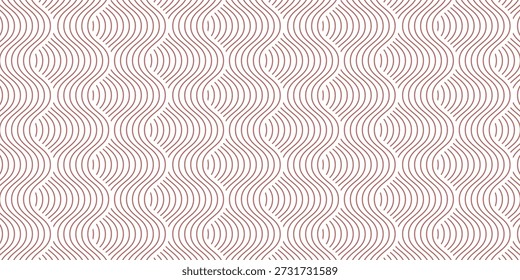 Línea ondulada y líneas onduladas en zigzag. El rojo subraya el patrón ondulado de la línea del zig zag de la curva en estilo abstracto. Onda línea en zigzag simple delgado a grueso elemento decoración diseño Vector o una sola ondulación curva zig zag peluca

