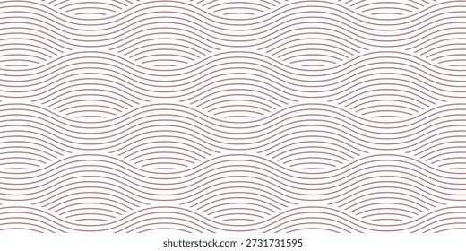 Línea ondulada y líneas onduladas en zigzag. El rojo subraya el patrón ondulado de la línea del zig zag de la curva en estilo abstracto. Onda línea en zigzag simple delgado a grueso elemento decoración diseño Vector o una sola ondulación curva zig zag peluca

