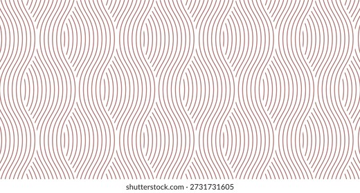 Línea ondulada y líneas onduladas en zigzag. El rojo subraya el patrón ondulado de la línea del zig zag de la curva en estilo abstracto. Onda línea en zigzag simple delgado a grueso elemento decoración diseño Vector o una sola ondulación curva zig zag peluca

