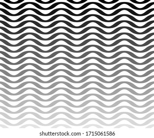 Wave line and wavy zigzag pattern lines. Abstract wave geometric texture dot halftone. Chevrons wallpaper. Digital paper for page fills, web designing, textile print. Vector art.