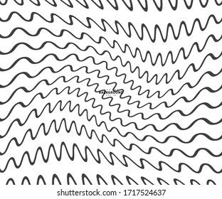 Wave line and wavy zigzag pattern lines. Abstract wave geometric texture dot halftone. Chevrons wallpaper. Digital paper for page fills, web designing, textile print. Vector art.