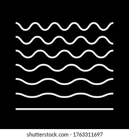 Wave line and wavy zigzag pattern lines. Vector black underlines, smooth end squiggly horizontal curvy squiggles