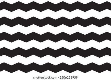 Wave line and wavy zigzag pattern lines. Vector black underlines, smooth end squiggly horizontal curvy squiggles on white background.