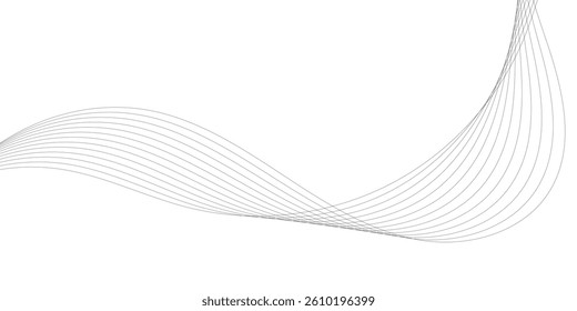 Wave line and wavy zigzag pattern lines. Vector black underlines, smooth end squiggly  wave elements. Seamless wave pattern. Wavy curve line art striped graphic template 