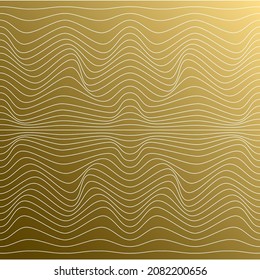 Wave linear texture. A color, abstract relief background with optical illusion of distortion. Vector illustration