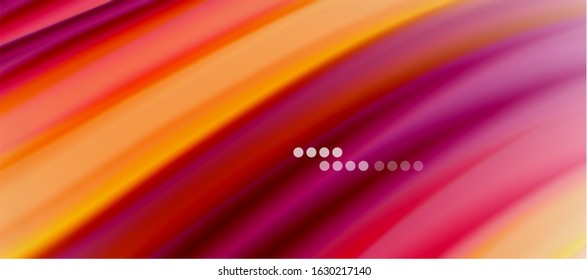 Wave lines abstract background, smooth silk design with rainbow style colors. Liquid fluid color waves. Vector Illustration For Wallpaper, Banner, Background, Card, Book, Illustration, landing page