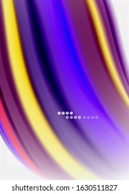 Wave lines abstract background, smooth silk design with rainbow style colors. Liquid fluid color waves. Vector Illustration For Wallpaper, Banner, Background, Card, Book, Illustration, landing page