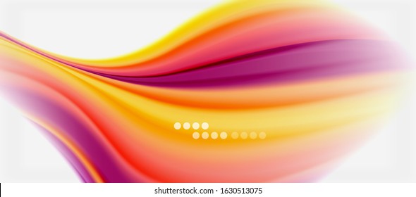Líneas de onda fondo abstracto, diseño de seda lisa con colores de estilo arcoiris. Olas de color líquido. Ilustración vectorial para fondo de escritorio, pancarta, fondo, tarjeta, libro, ilustración, página de inicio