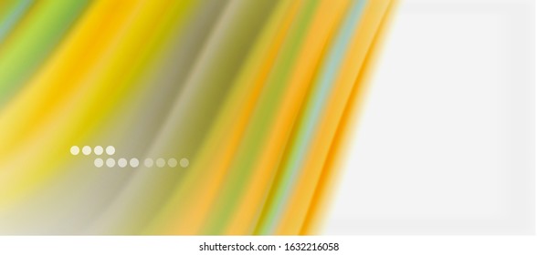 Líneas de onda fondo abstracto, diseño de seda lisa con colores de estilo arcoiris. Olas de color líquido. Ilustración vectorial para fondo de escritorio, pancarta, fondo, tarjeta, libro, ilustración, página de inicio