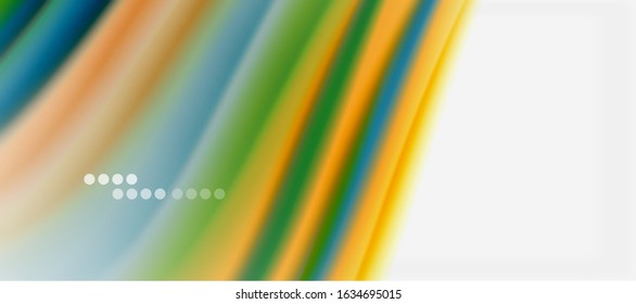 Líneas de onda fondo abstracto, diseño de seda lisa con colores de estilo arcoiris. Olas de color líquido. Ilustración vectorial para fondo de escritorio, pancarta, fondo, tarjeta, libro, ilustración, página de inicio