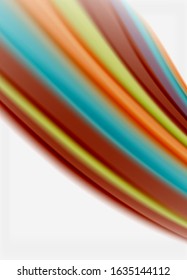 Líneas de onda fondo abstracto, diseño de seda lisa con colores de estilo arcoiris. Olas de color líquido. Ilustración vectorial para fondo de escritorio, pancarta, fondo, tarjeta, libro, ilustración, página de inicio
