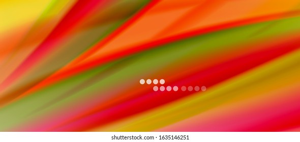 Wave lines abstract background, smooth silk design with rainbow style colors. Liquid fluid color waves. Vector Illustration For Wallpaper, Banner, Background, Card, Book, Illustration, landing page