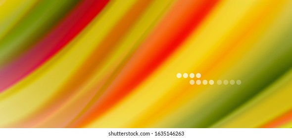 Wave lines abstract background, smooth silk design with rainbow style colors. Liquid fluid color waves. Vector Illustration For Wallpaper, Banner, Background, Card, Book, Illustration, landing page