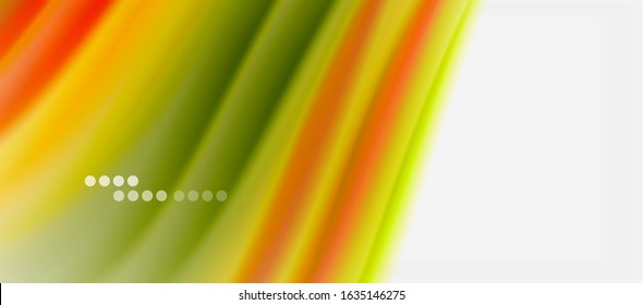 Líneas de onda fondo abstracto, diseño de seda lisa con colores de estilo arcoiris. Olas de color líquido. Ilustración vectorial para fondo de escritorio, pancarta, fondo, tarjeta, libro, ilustración, página de inicio