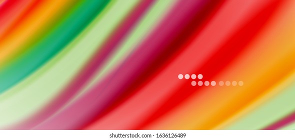 Líneas de onda fondo abstracto, diseño de seda lisa con colores de estilo arcoiris. Olas de color líquido. Ilustración vectorial para fondo de escritorio, pancarta, fondo, tarjeta, libro, ilustración, página de inicio