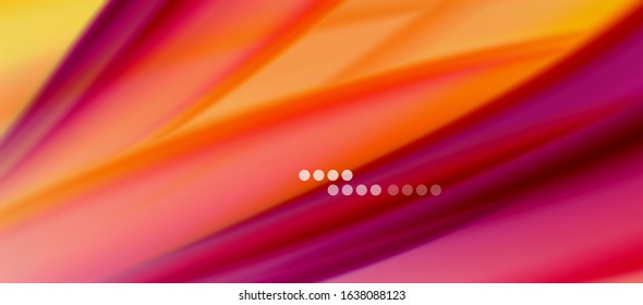 Líneas de onda fondo abstracto, diseño de seda lisa con colores de estilo arcoiris. Olas de color líquido. Ilustración vectorial para fondo de escritorio, pancarta, fondo, tarjeta, libro, ilustración, página de inicio