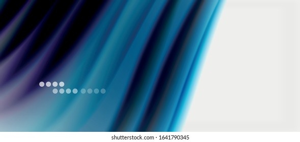 Líneas de onda fondo abstracto, diseño de seda lisa con colores de estilo arcoiris. Olas de color líquido. Ilustración vectorial para fondo de escritorio, pancarta, fondo, tarjeta, libro, ilustración, página de inicio