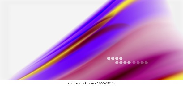 Wave Linien abstrakter Hintergrund, glattes Seidendesign mit Regenbogenfarben. Flüssigkeitsfarbwellen. Vektorillustration-Illustration für Bildschirmhintergrund, Banner, Hintergrund, Karte, Buch, Illustration, Landing-Page