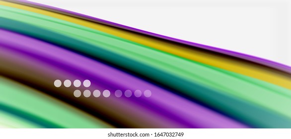 Líneas de onda fondo abstracto, diseño de seda lisa con colores de estilo arcoiris. Olas de color líquido. Ilustración vectorial para papel tapiz, pancarta, fondo, tarjeta, libro, ilustración, página de inicio