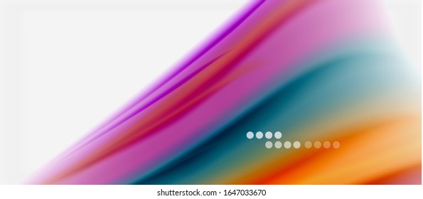 Líneas de onda fondo abstracto, diseño de seda lisa con colores de estilo arcoiris. Olas de color líquido. Ilustración vectorial para papel tapiz, pancarta, fondo, tarjeta, libro, ilustración, página de inicio