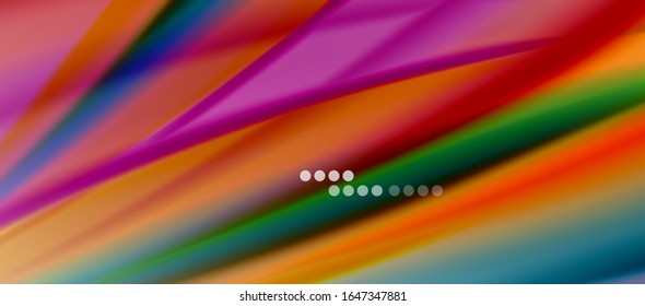 Wave lines abstract background, smooth silk design with rainbow style colors. Liquid fluid color waves. Vector Illustration For Wallpaper, Banner, Background, Card, Book, Illustration, landing page
