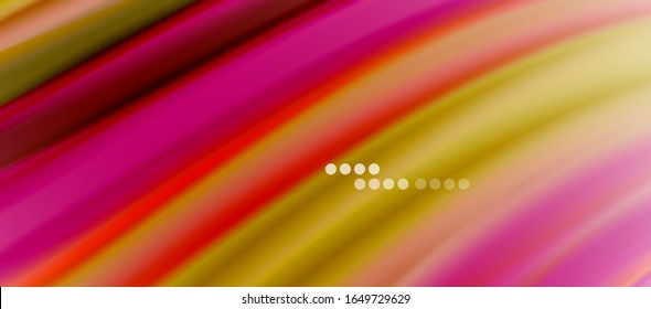 Wave lines abstract background, smooth silk design with rainbow style colors. Liquid fluid color waves. Vector Illustration For Wallpaper, Banner, Background, Card, Book, Illustration, landing page