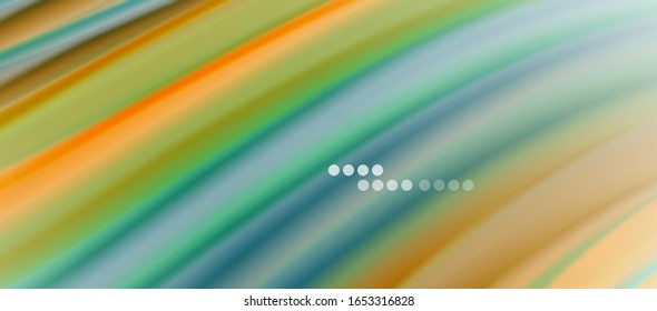 Wave lines abstract background, smooth silk design with rainbow style colors. Liquid fluid color waves. Vector Illustration For Wallpaper, Banner, Background, Card, Book, Illustration, landing page