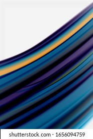 Líneas de onda fondo abstracto, diseño de seda lisa con colores de estilo arcoiris. Olas de color líquido. Ilustración vectorial para papel tapiz, pancarta, fondo, tarjeta, libro, ilustración, página de inicio