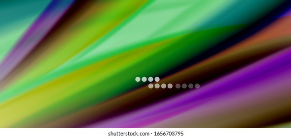 Wave lines abstract background, smooth silk design with rainbow style colors. Liquid fluid color waves. Vector Illustration For Wallpaper, Banner, Background, Card, Book, Illustration, landing page