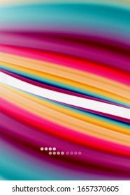 Líneas de onda fondo abstracto, diseño de seda lisa con colores de estilo arcoiris. Olas de color líquido. Ilustración vectorial para papel tapiz, pancarta, fondo, tarjeta, libro, ilustración, página de inicio