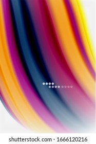 Líneas de onda fondo abstracto, diseño de seda lisa con colores de estilo arcoiris. Olas de color líquido. Ilustración vectorial para papel tapiz, pancarta, fondo, tarjeta, libro, ilustración, página de inicio