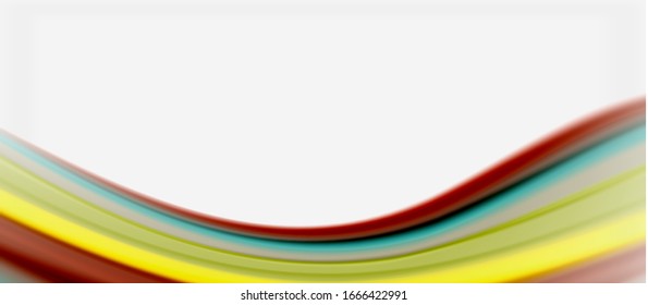 Líneas de onda fondo abstracto, diseño de seda lisa con colores de estilo arcoiris. Olas de color líquido. Ilustración vectorial para papel tapiz, pancarta, fondo, tarjeta, libro, ilustración, página de inicio