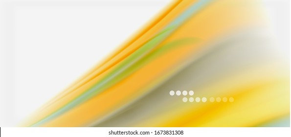 Wave lines abstract background, smooth silk design with rainbow style colors. Liquid fluid color waves. Vector Illustration For Wallpaper, Banner, Background, Card, Book, Illustration, landing page