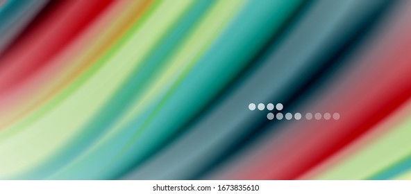 Líneas de onda fondo abstracto, diseño de seda lisa con colores de estilo arcoiris. Olas de color líquido. Ilustración vectorial para papel tapiz, pancarta, fondo, tarjeta, libro, ilustración, página de inicio