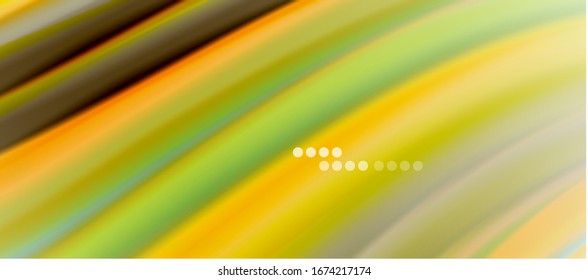 Wave lines abstract background, smooth silk design with rainbow style colors. Liquid fluid color waves. Vector Illustration For Wallpaper, Banner, Background, Card, Book, Illustration, landing page