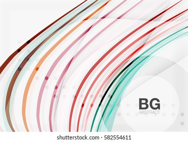 Wave lines abstract background. Vector template background for workflow layout, diagram, number options or web design