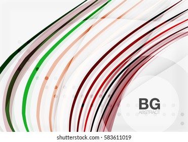 Wave lines abstract background. Vector template background for workflow layout, diagram, number options or web design