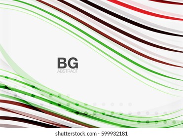 Wave lines abstract background. Vector template background for workflow layout, diagram, number options or web design