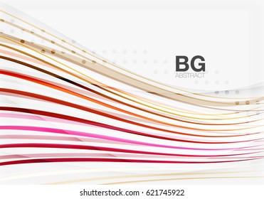 Wave lines abstract background. Vector template background for workflow layout, diagram, number options or web design