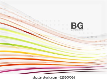 Wave lines abstract background. Vector template background for workflow layout, diagram, number options or web design