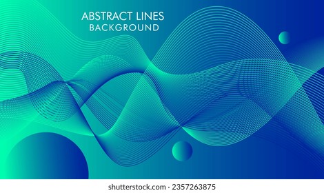 Wave Lines. Abstract Geometric Template.Flow Wavy Background in Minimal Style. Movement and 3d Effect. Dynamic Wave Illustration for Cover, Poster.