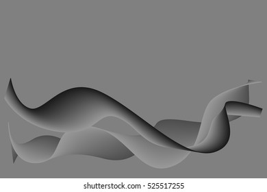 wave lines Abstract  grey smooth for brochure background  and website design  vector illustration eps10