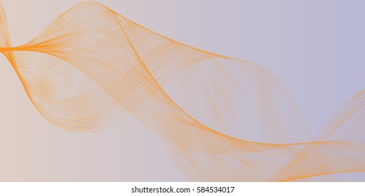 Wave lines abstract. Vector iilustration.