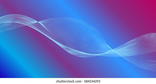 Wave lines abstract. Vector iilustration.