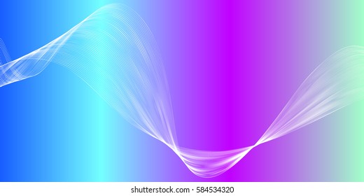 Wave lines abstract. Vector iilustration.